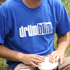 Drum Bum Logo T-shirt Blue